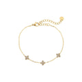 Tiny lucky flower armband