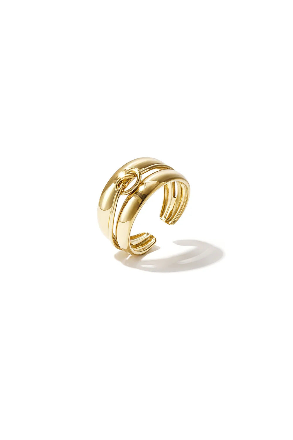 Gelaagde ring met knoop