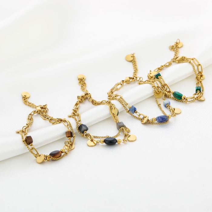 Natuursteen armband