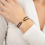 Dicht klavertje armbandje touw