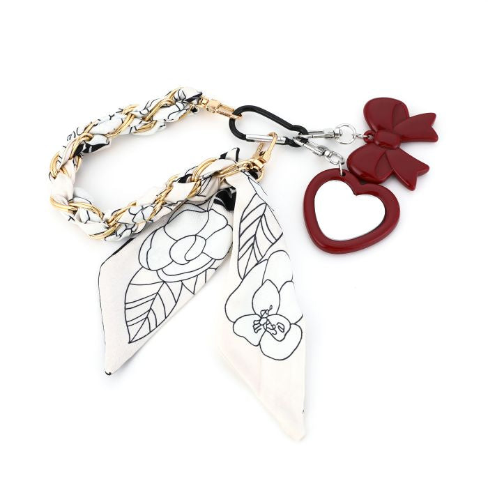 Sleutel/tassen hanger met spiegel