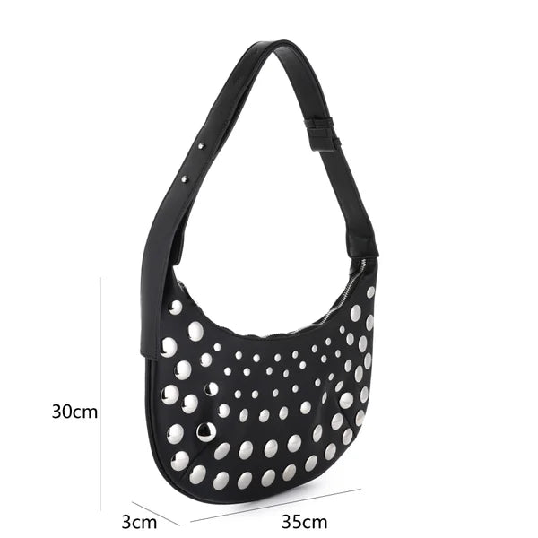 Schoudertas met studs