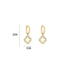 Sparkling clover oorbellen