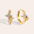 Diamanten ster oorbellen